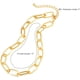 thumbnail image 2 of Collar de cadena de oro para mujer, joyería de eslabones de cadena gruesos y delicados, collares tipo gargantilla para mujer, collar tipo gargantilla de eslabones de cadena, gargantilla delicada, par, 2 of 8