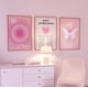 thumbnail image 3 of Pósteres con números de ángel y aura en degradado rosa para habitación, arte de pared en lienzo con afirmación espiritual estética, pintura de energía positiva, imágenes de mariposas Y2k, decoración d, 3 of 5