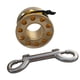 thumbnail image 1 of Carrete para dedo con carrete de aleación de aluminio y buceo de 15 m con gancho a presión con perno dorado, 1 of 5