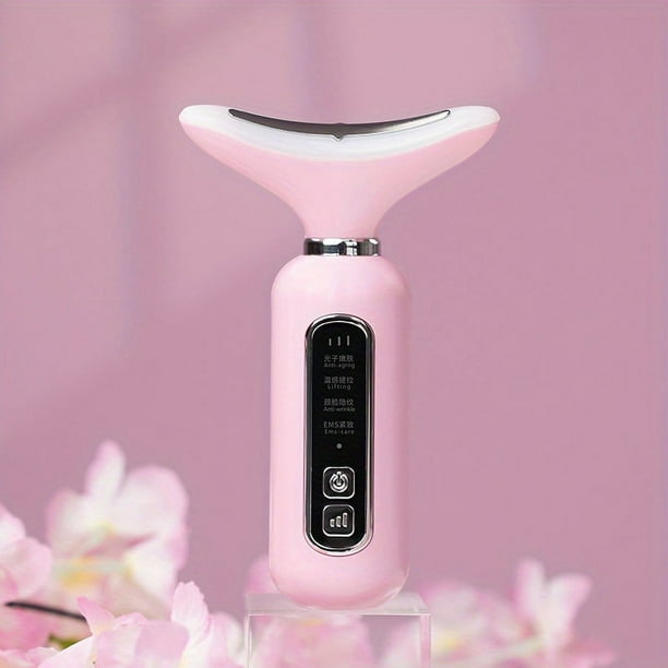 Triple Action LED, Heat & Vibration Skin Rejuvenation Device - Lift, Firm & Relax with EMS Massage!