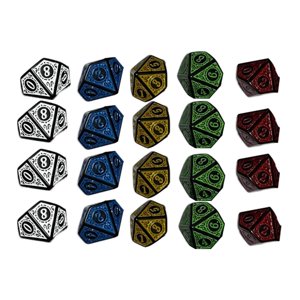 Magideal - 20 Piezas D10 Juego De Dados De 10 Caras Juegos De Mesa Para Rpg Bar Juguetes Enseñanza De Matemáticas Juegos De Rol Dados Poliédricos 16Mm Dados