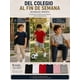 thumbnail image 2 of Pack 6 Poleras De Niños Cuello 100% Algodon Cuello Redondo Rosa-rojo-blanco-negro-gris-azulmarino 8 Lisa, 2 of 3