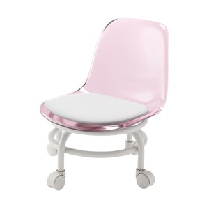 Bothyi - Taburete Bajo Con Ruedas Y Taburete Giratorio Con Respaldo Para Limpieza De Flexiones De Salón