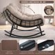 thumbnail image 5 of Sillon Mecedor Sillamecedora Sitial Dos Cuerpo Jardín Living Beige, 5 of 8