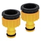 thumbnail image 1 of 2x Conectores De Grifo De Manguera Adaptador De Grifo Roscado De 3/4 "1/2" Para Césped Patio Hogar, 1 of 5