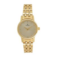 Reloj Titan Karishma Revive Para Mujer 2593Ym01 Con Esfera Champán