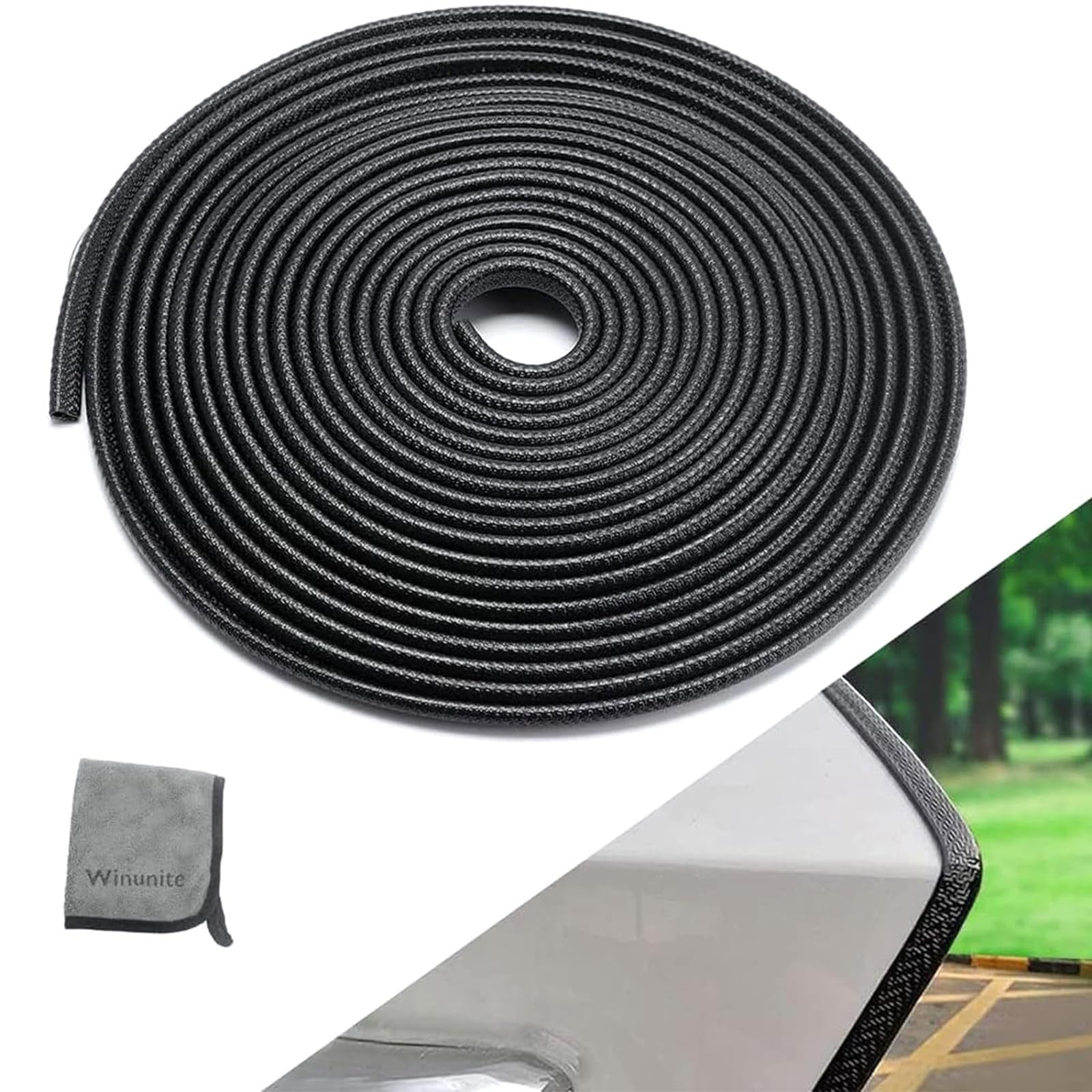Protector De Borde Para Puerta De Coche Winunite, 10 M, Forma De U