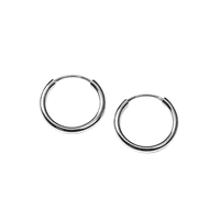 Joyas Adonis - Aros Tubo Plata 925 Diámetro 20 Mm