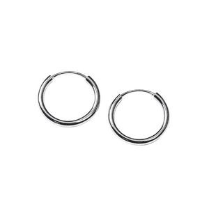 Joyas Adonis - Aros Tubo Plata 925 Diámetro 20 Mm