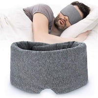 Xusx111 - Máscara De Ojos De Sueño De Algodón Para Hombres - Diseño De Actualización Tapa De Ojos Del Dormidor Lateral Para Dormir Por La Noche, Venda Suave De Avión De Viaje De Tamaño Grande Con Corr