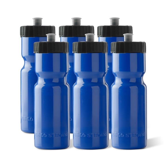 Botellas 50 Strong 620 ml Pack de 6 Azul Libre de BPA