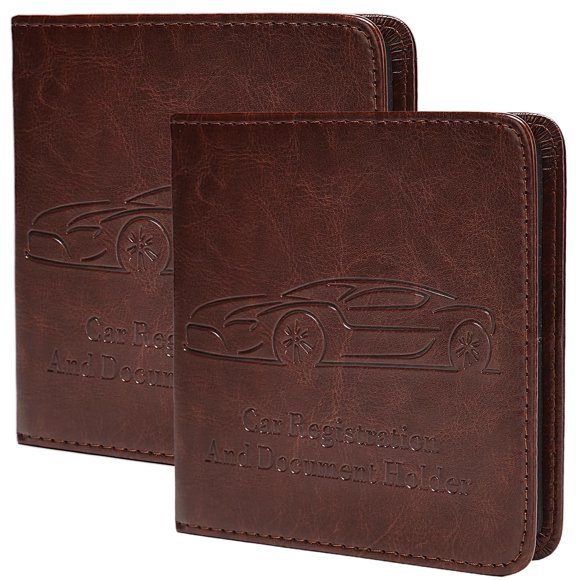 CADDY Peisicne Pack de 2 en Marrón Oscuro Cuero PU