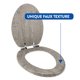 thumbnail image 2 of Asiento de inodoro Home+Solutions alargado de madera gris envejecida, 2 of 7