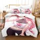 thumbnail image 1 of Mori Calliope Bedding Set Single Twin Full Queen King Size Bed Set Aldult Kid Bedroom Duvetcover Sets 3D Print Kawaii Anime Bed Sheets, 1 of 5
