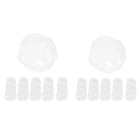 Magideal - 100 Gorros De Ducha Desechables Elásticos Para Acondicionar El Tratamiento Del Cabello, Viajes
