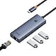 thumbnail image 1 of Adaptador HUB 4 en 1 USB-C  a 3 puertos USB 3.0 + Ethernet RJ45 - Baseus UltraJoy Series - Gris espacial, 1 of 8