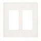 thumbnail image 1 of Placa de pared Leviton Decora de policarbonato blanco de 2 bandas, 1 of 1