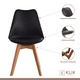 thumbnail image 4 of Comedor Mesa de Vidrio Rectangular 120x80 + 6 Sillas Tulip Negras, 4 of 8