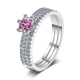 thumbnail image 5 of Anillos de Compromiso y Boda para Mujer, 1 Uds Color D VVS1 Anillos de Promesa de Moissanita, Anillos de Diamante Azul/verde/rosa con Certificado, 5 of 9