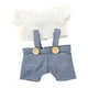 thumbnail image 3 of Ropa De Muñeca De Felpa, Accesorios De Fotografía DIY, Ropa De Muñeca Con Manos En Niña Para Muñecas De 17cm, Camiseta Con Tirantes, 3 of 3