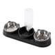 thumbnail image 2 of Comedero automático para mascotas con bebedero automático. Incluye comedero para comida húmeda y seca. Juego de comederos y bebederos para gatos y hám negro, 2 of 5