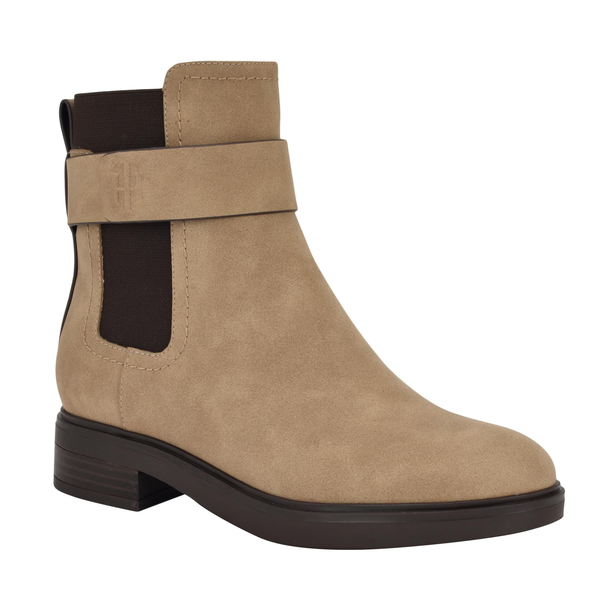 Botín Tommy Hilfiger Beliah Para Mujer, Tamaño Mediano, Marrón 210