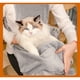 thumbnail image 3 of Portador de delantal de gato, saco de dormir para mascotas, linga de bolsa de portador de lado blando de manos libres para gatos para animales pequeños Portadora de bolsa de portador de gato, 3 of 3