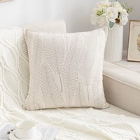 Todo Hogar Santiago De Chile - Cojín Chenille Retro Beige - Diseño A