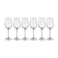 Disparo - Set 6 Copas Brunello Flute Cristar 237Cc Tragos Celebracion