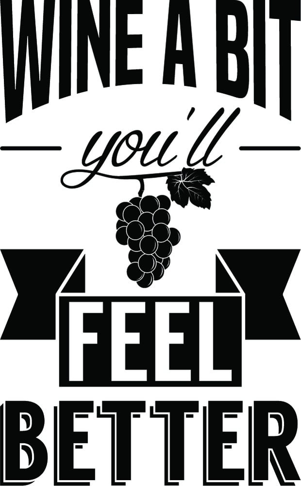 Rienda Libre Graphics - Decomural Wine A Bit Alcohol Kitchen Ws-46140