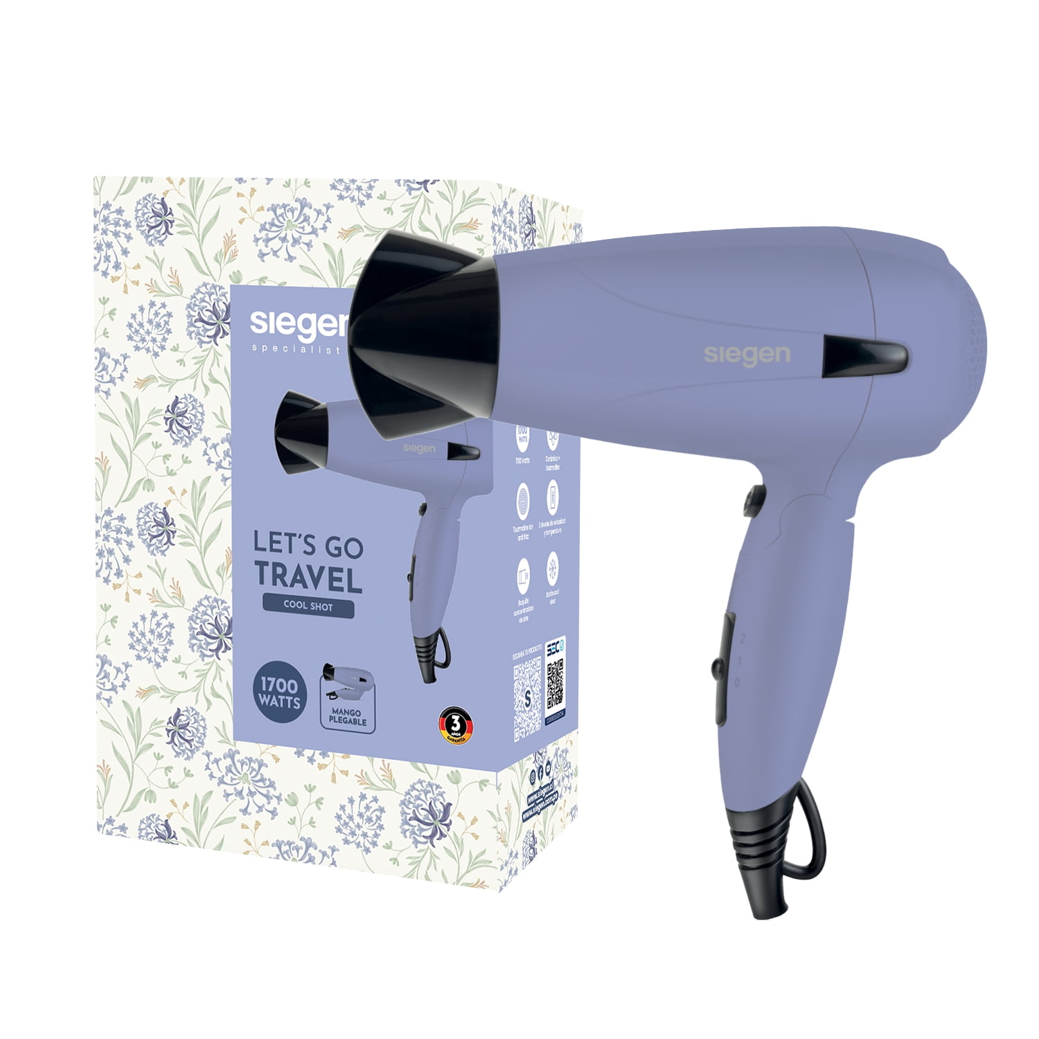 Secador Let`s Go Travel Siegen Sg-3012c62