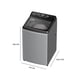 thumbnail image 4 of Lavadora Midea Carga Superior 21 Kg Ma500W210/G, 4 of 13