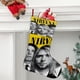 thumbnail image 2 of Nirvana Tema: Calcetines de Navidad, fino lino blanco para colgar en escaleras y chimenea, decoración navideña para el hogar, regalo de Navidad. 54cm × 38cm, 2 of 5