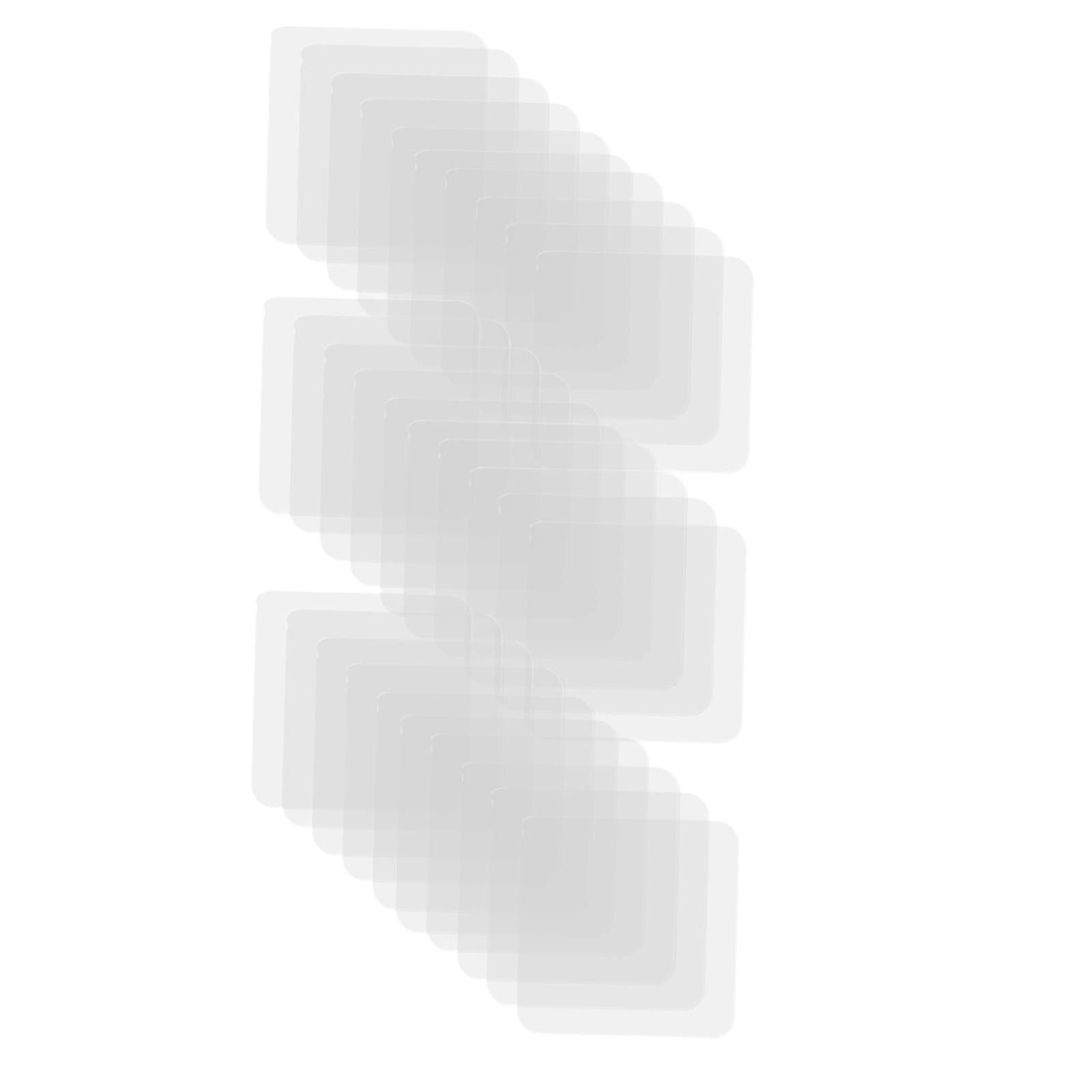 Magideal - 30 Piezas De Parches De Reparación Inflables, Juego De Reparación De Parches Para Piscina, Transparentes, Autoadhesivos Para Colchones De Aire, Barcos