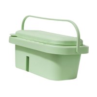 Magideal - Lavabo Para Pinceles, Arandela Para Bolígrafos De Artista, Cubo De Agua Con Portaescobillas, Arandela Para Pinceles Para Niños Para Dibujar, Acrílico Verde