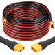 thumbnail image 1 of Cable de extensión XT60, 15 m, 10 AWG, alambre de cobre estañado macho a hembra, 1 of 6