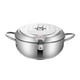 thumbnail image 2 of Olla de Sopa Tempura, Sartén de Aceite con Termómetro, Freidora Tempura Extraíble de Fondo Plano, Freidora de Acero Inoxidable para Anillos de Calamar 24cm, 2 of 5