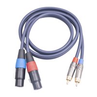 Bothyi - Conexión De Audio De Cable Xlr A Rca Para Mezcladores De Transmisión En Vivo Amplificadores 3 Metros