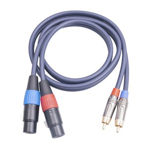 Bothyi - Conexión De Audio De Cable Xlr A Rca Para Mezcladores De Transmisión En Vivo Amplificadores 3 Metros