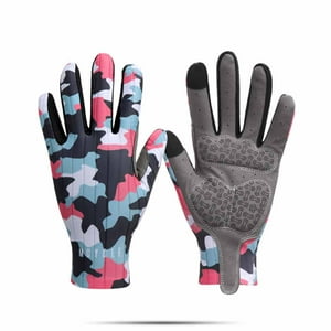 Mcycle - Guante Largo Para Ciclismo Ms003 Rosado Militar Talla M