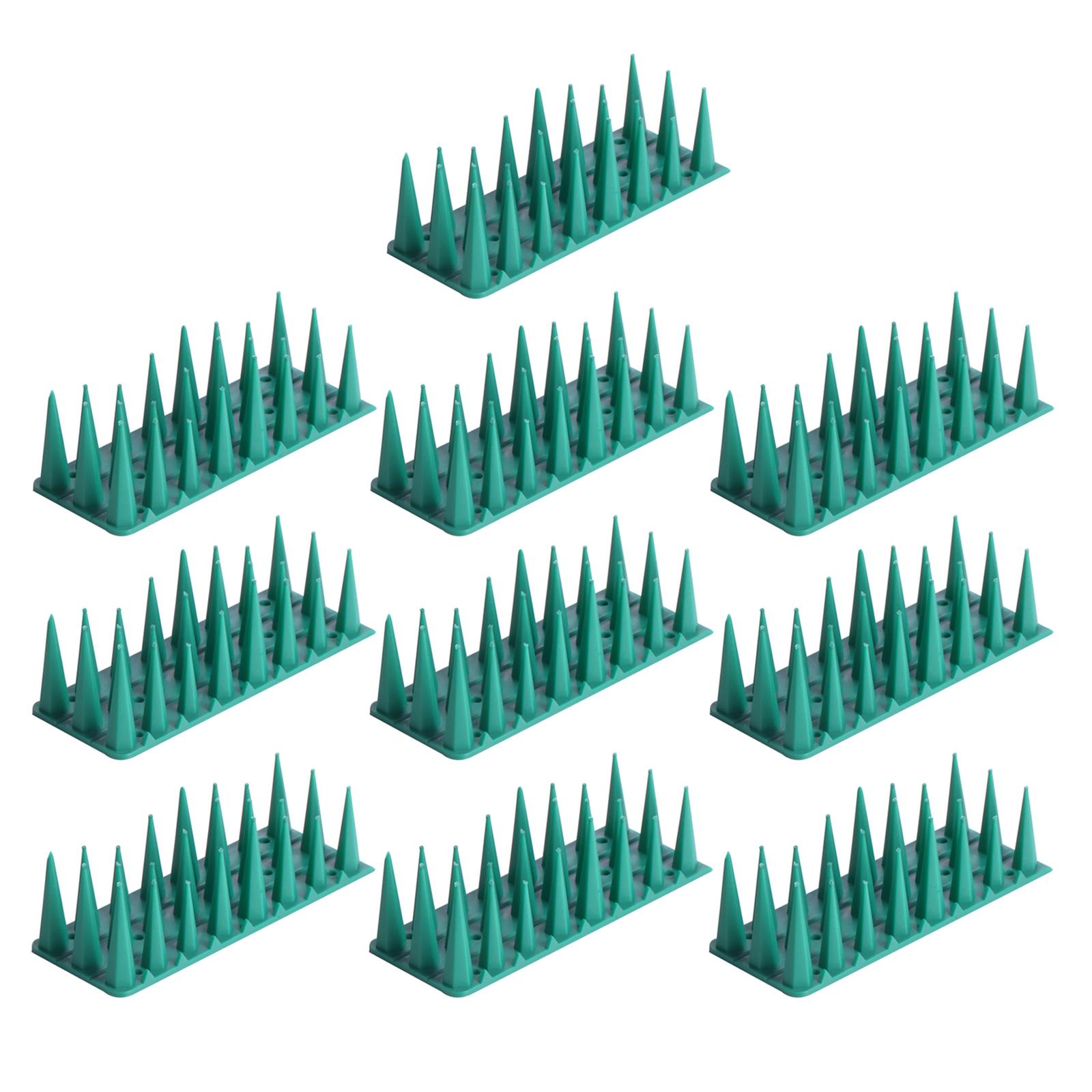 Magideal - Púas A Prueba De Pájaros, Púas Repelentes De Pájaros, Exteriores Para Mantener Alejados A Los Animales, Púas Para Cercas, Púas Para Mapaches, Cuervos, 10 Piezas