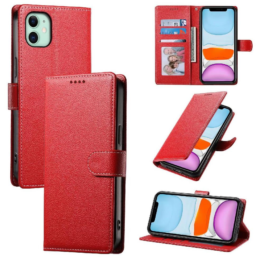 Foxdock - Funda Para Iphone 11 – Cuero Premium, 3 Ranuras Para Tarjetas, Protección Contra Impactos