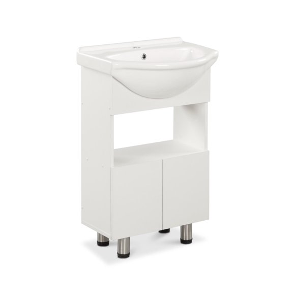 Vanitorio Cannes Melamina 2 Puertas Blanco