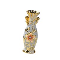 Bothyi - Florero De Cerámica Adorno Dorado Maceta Creativa Para Escritorio De Hotel Aniversario Styleg