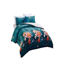 Genérico - Set Cobertor De Invierno Plush 1.5 Plaza 180X200Cm Verde