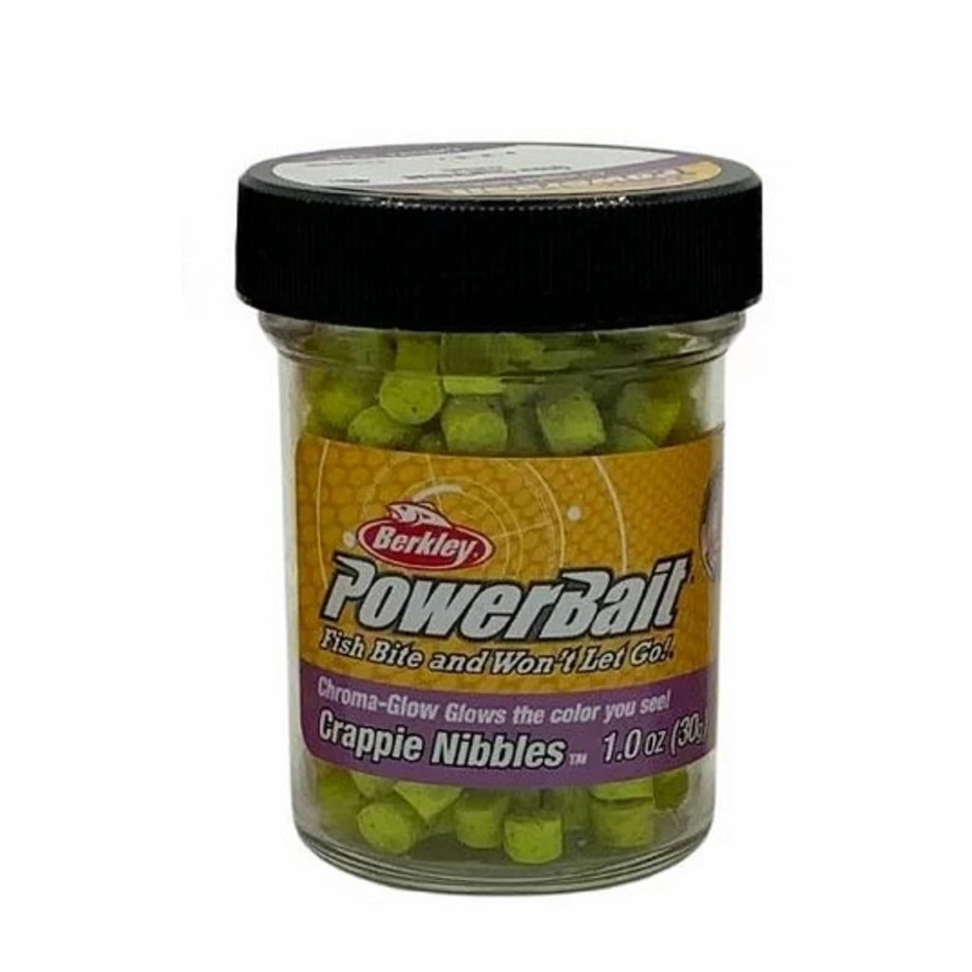 Carnada De Pesca Berkley Crappie Nibbles 30 g Brillante/chartreuse