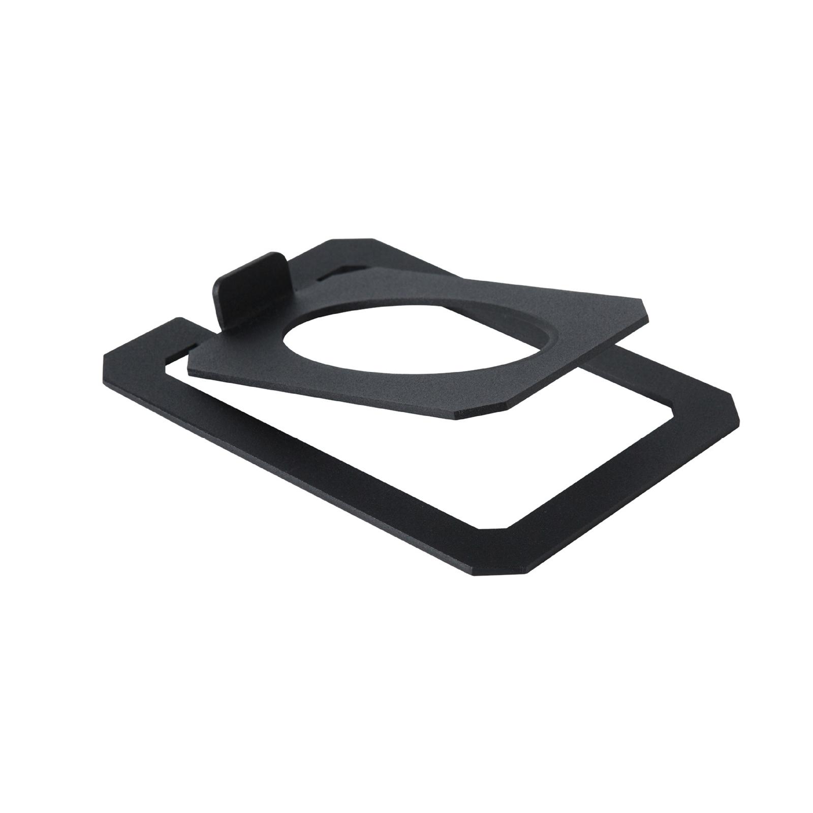 Magideal - Soporte Para Altavoz De Escritorio, Soporte Para Monitor De Estudio, Accesorios Universales De Metal Inclinado, Soporte Estable, Elevador Externo Para Negro