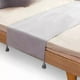thumbnail image 2 of Piecera para cama 2 plaza - king en lino pompones 70x210 cm color gris claro, 2 of 3