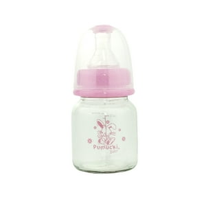 Pumucki - Mamadera De Vidrio Anticólico 60Ml Rosado
