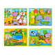thumbnail image 2 of Set x2 puzzles madera didáctico números letras animales #2, 2 of 3